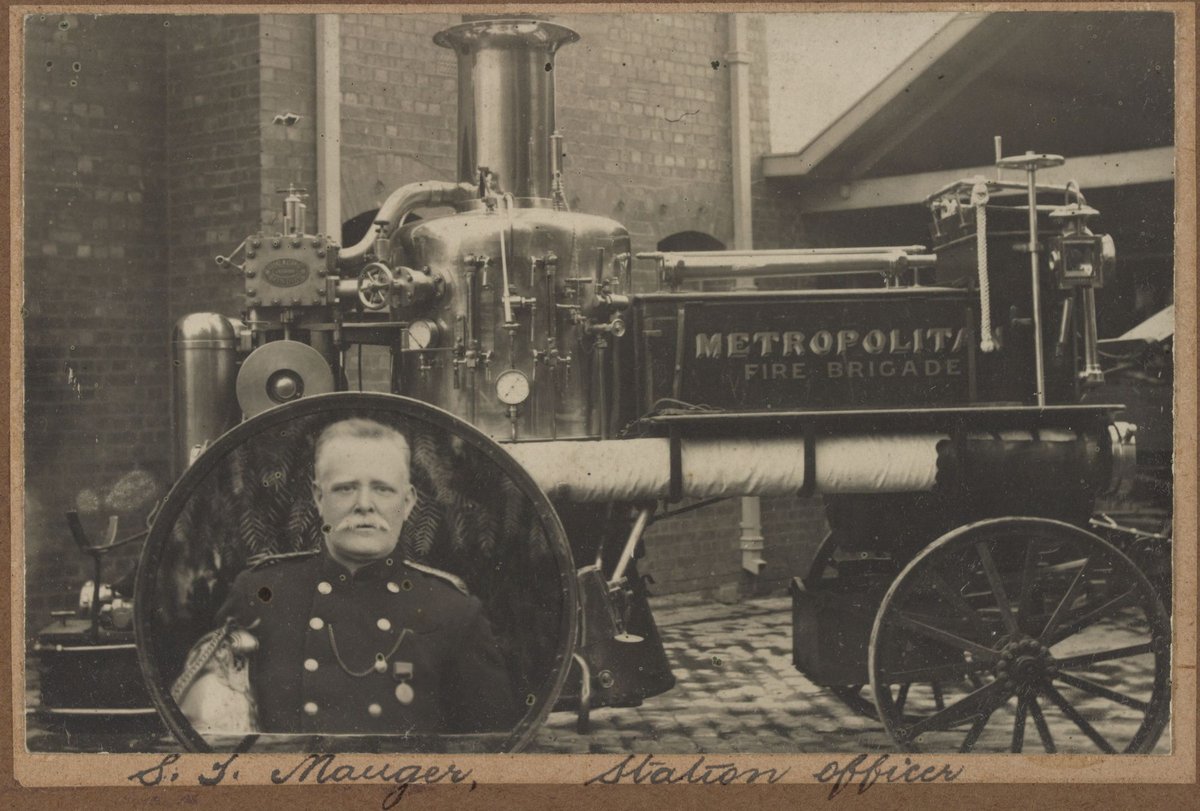 Metropolitan Fire Brigade Officers and Men of No 47 Footscray July 1910