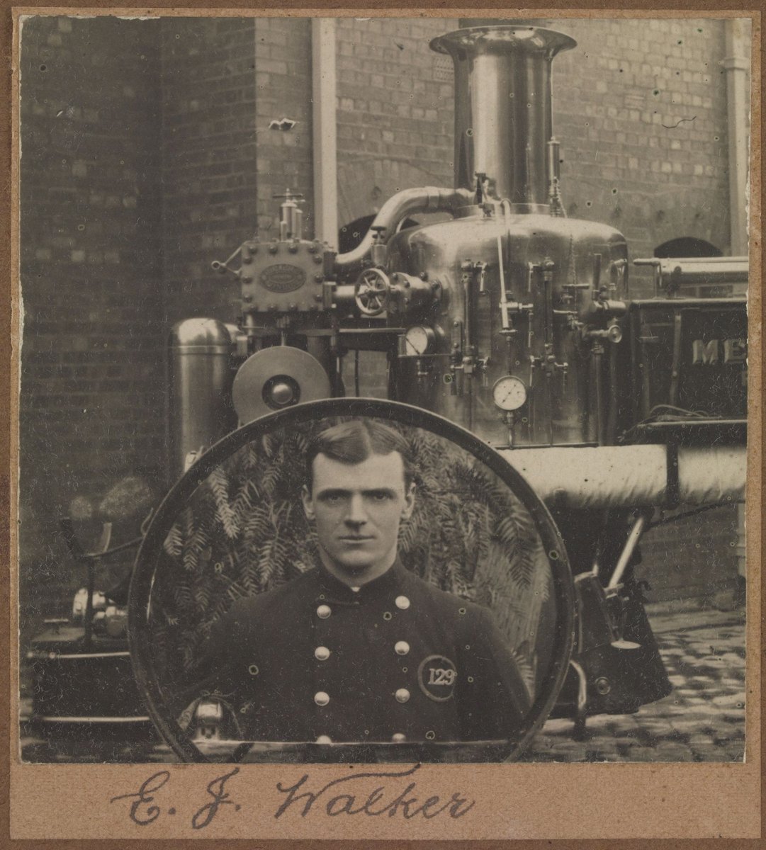 Metropolitan Fire Brigade Officers and Men of No 47 Footscray July 1910