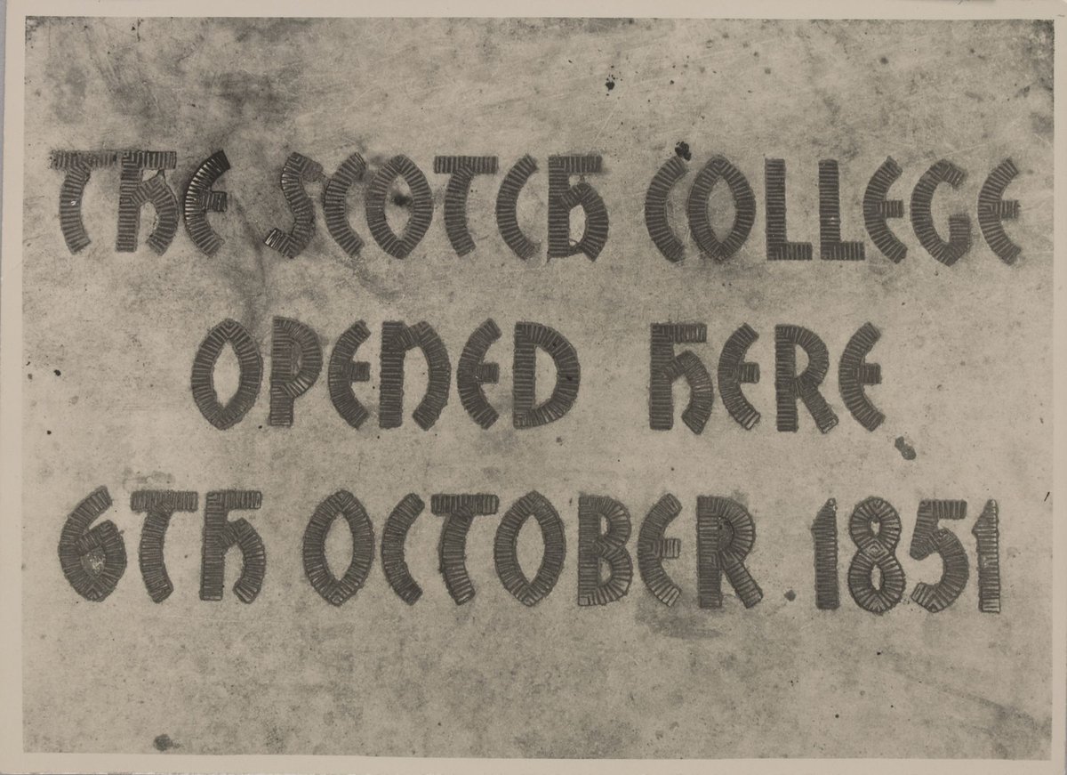 Scotch College site, Spring St., Melbourne - [plaque], Melbourne City (1937–44)