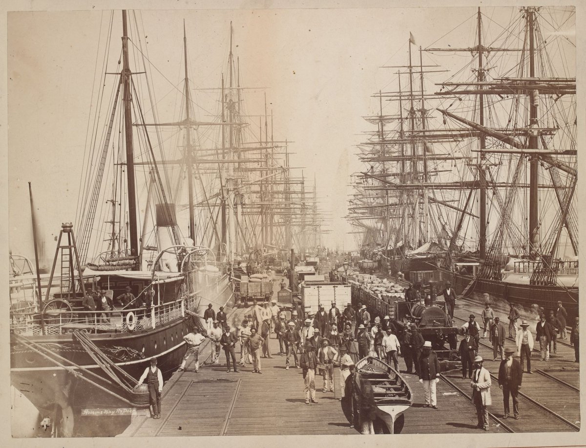 Railway Pier Sandridge [Melbourne & Hobson's Bay Railway Pier], Port Melbourne (1885–87)