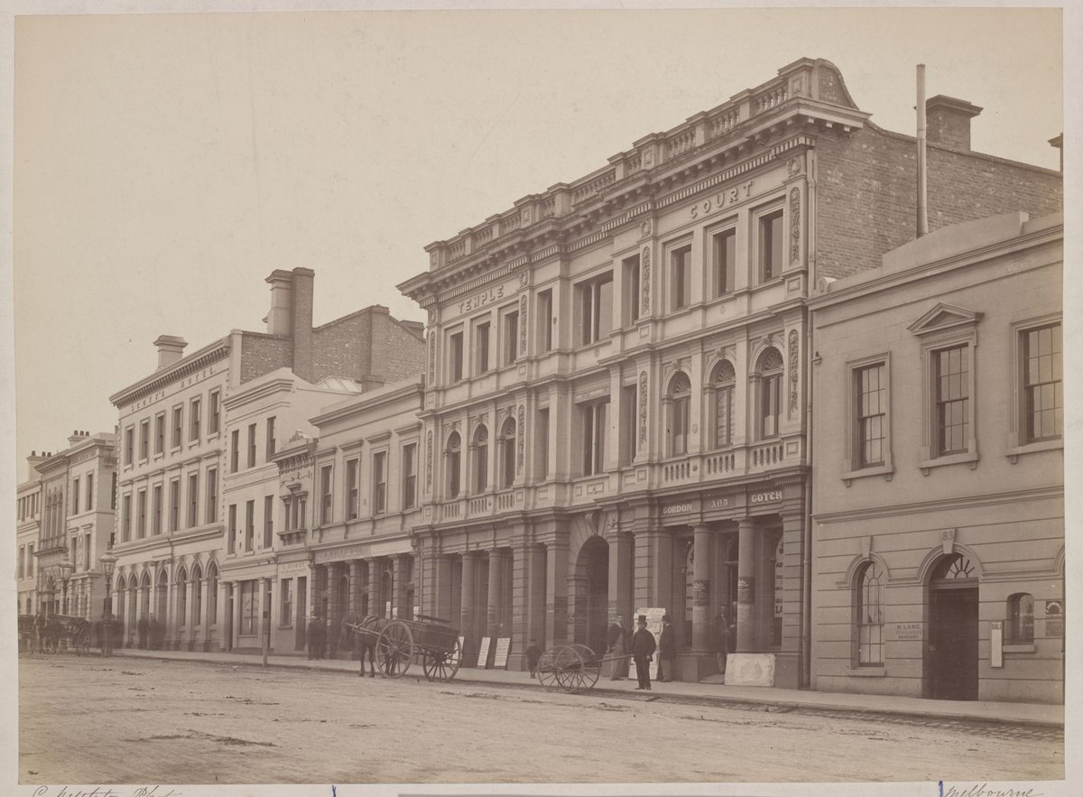 Collins Street, Melbourne City (c. 1866)