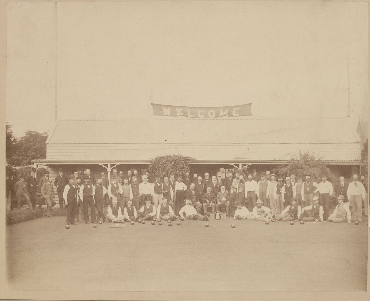 Bowling club, East Melbourne (c. 1900)