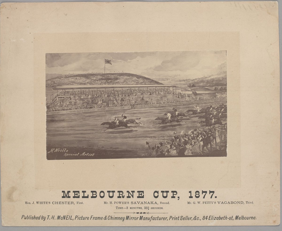 Melbourne Cup, 1877, Flemington (c. 1877)