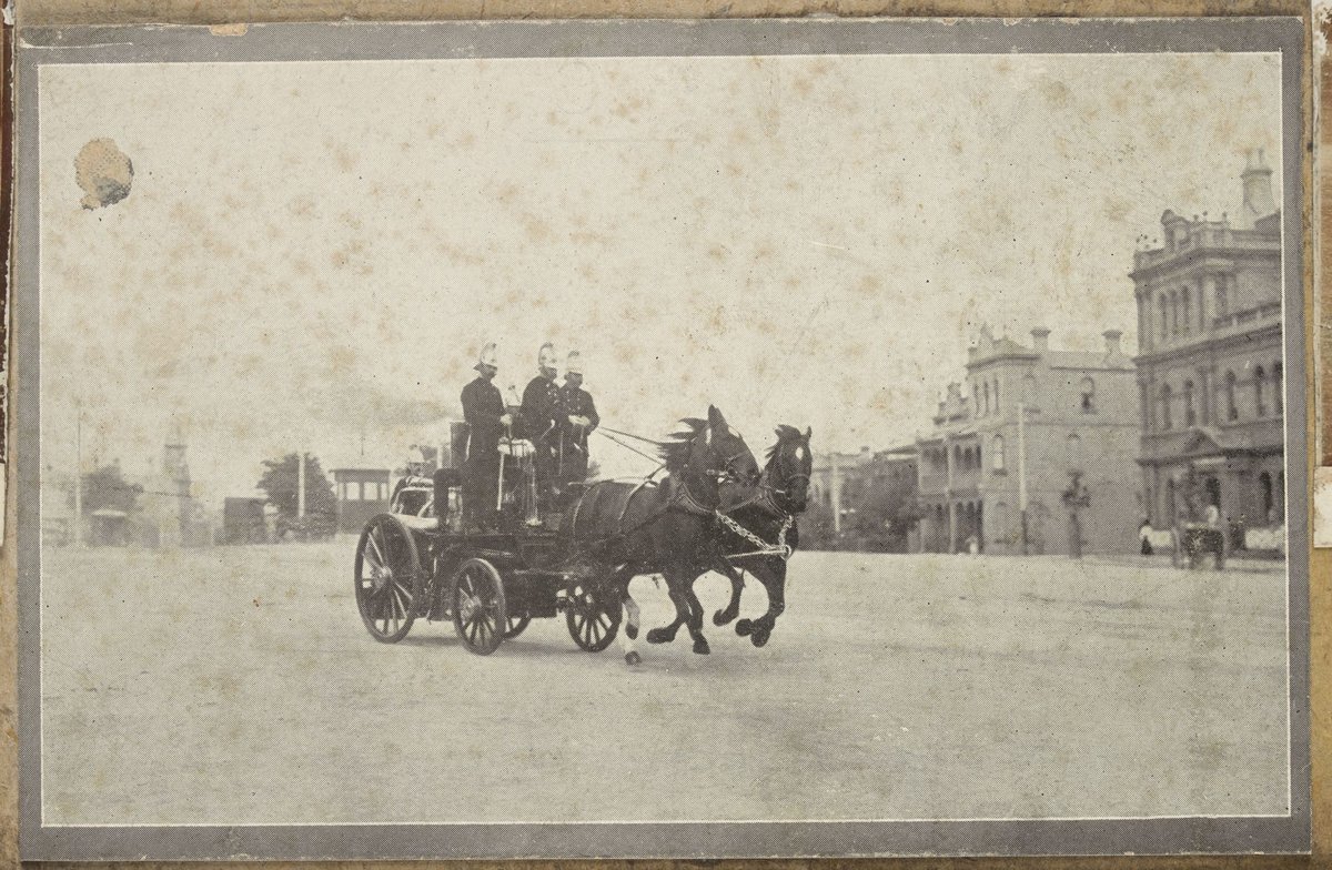 Eight images related to the Metropolitan Fire Brigade, Melbourne (1900–26)