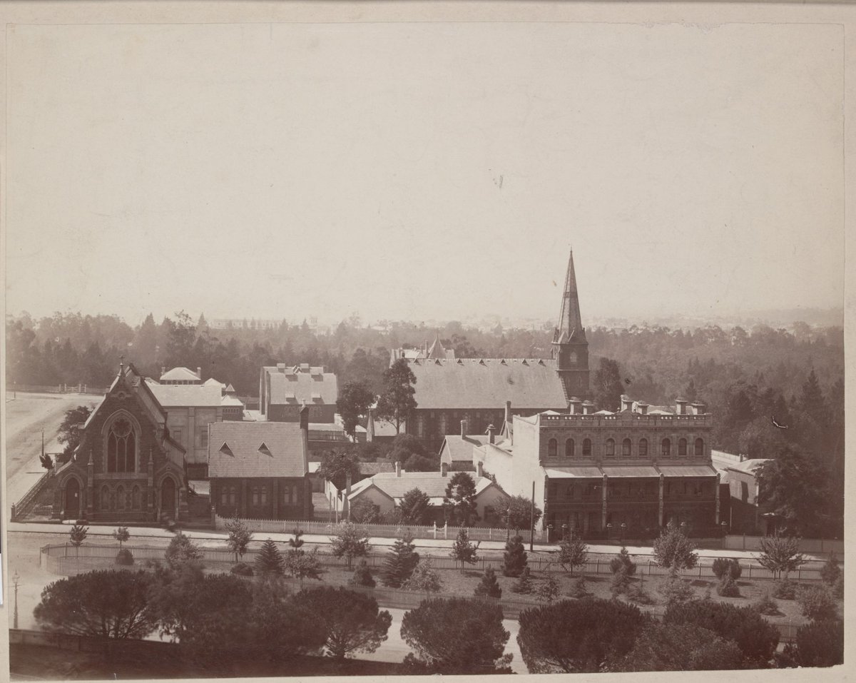 East Melbourne from Parliament House (c. 1880)
