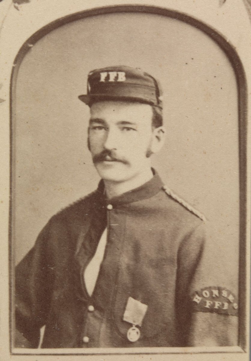 Presented to Captain Hugh Morris by the members of the Footscray Volunteer Fire Brigade (1884)