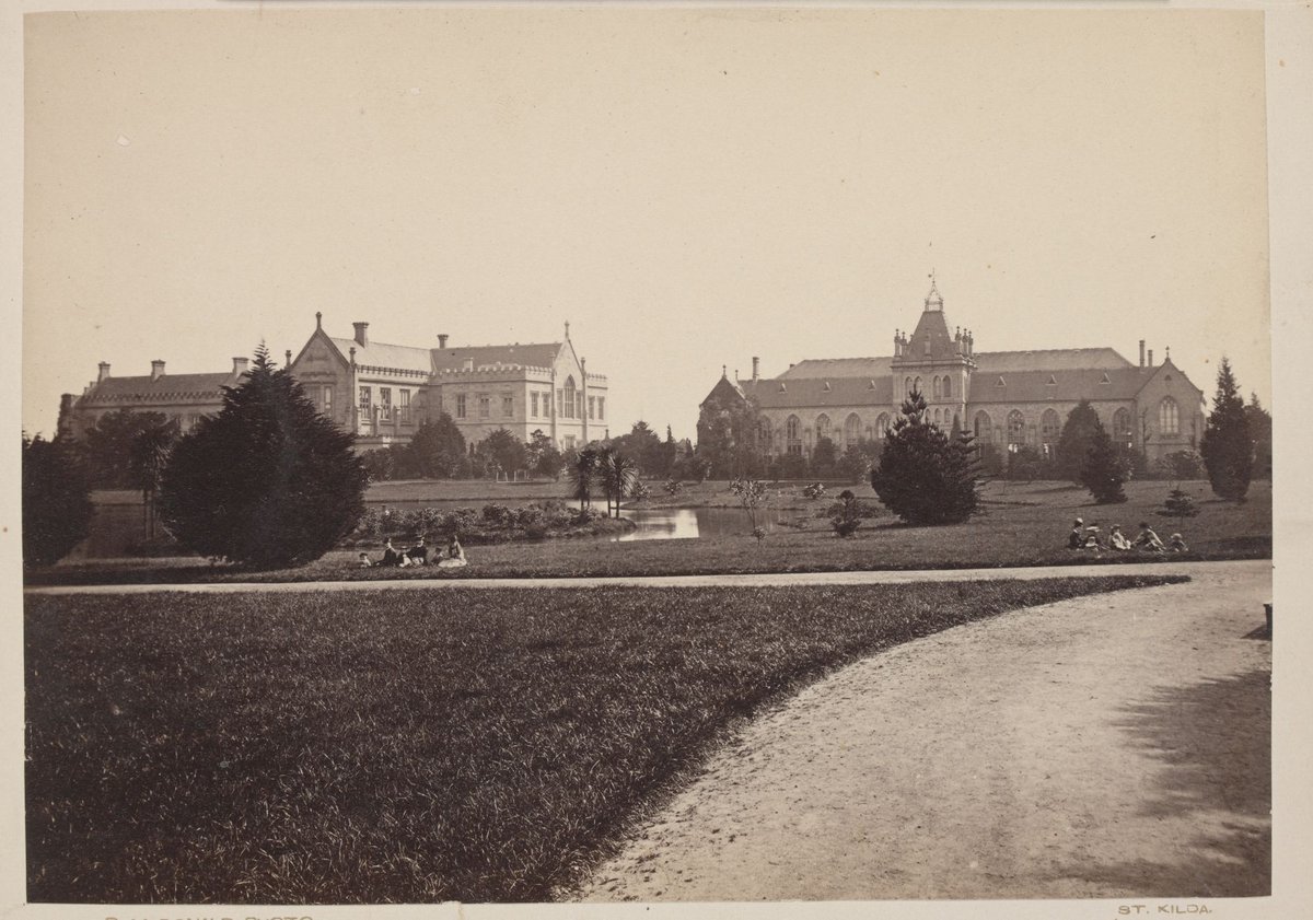The Melbourne University & the National Museum, Parkville (c. 1885)