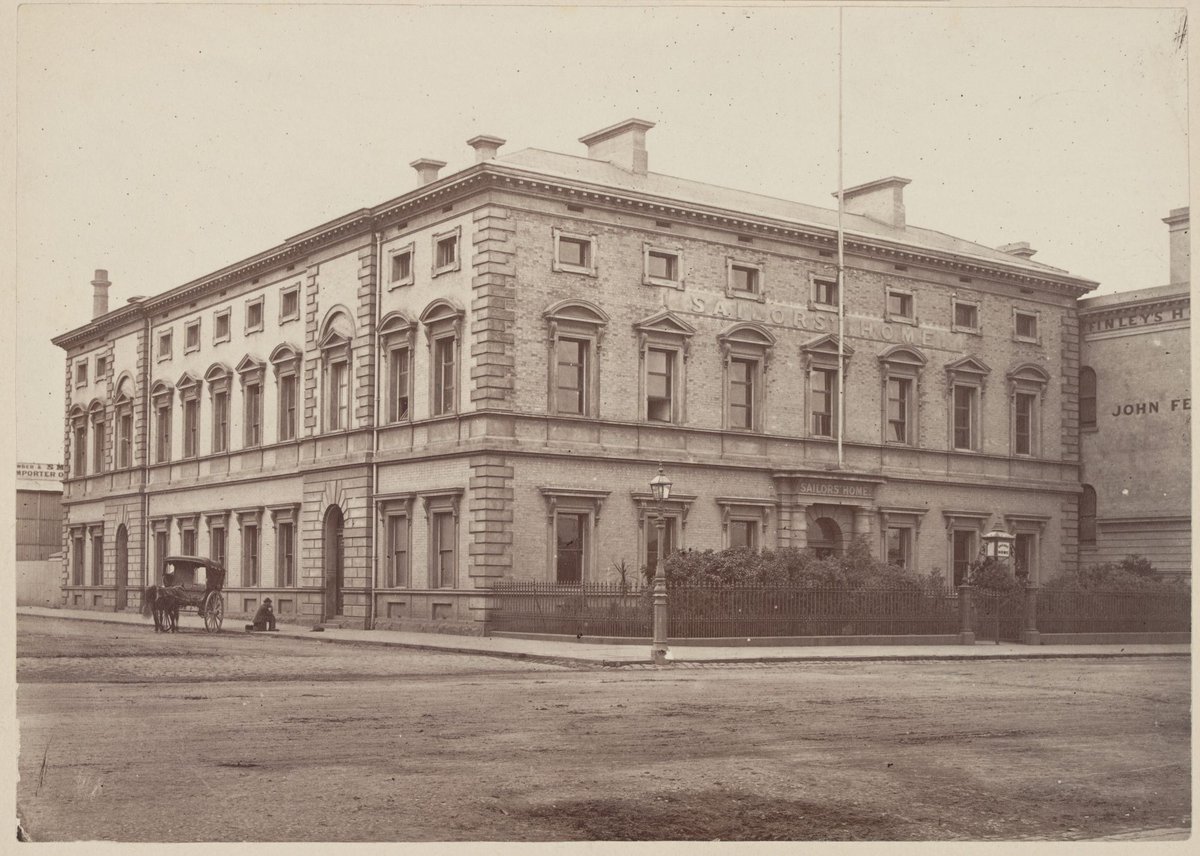 Sailors' Home Spencer St., Melbourne, Melbourne City (c. 1880)