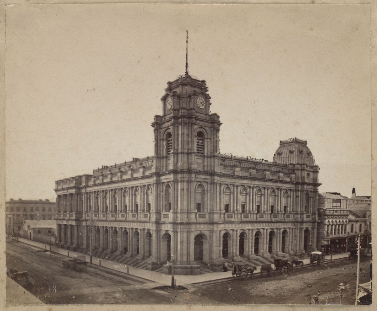 Melbourne General Post Office, Melbourne City (c. 1890)