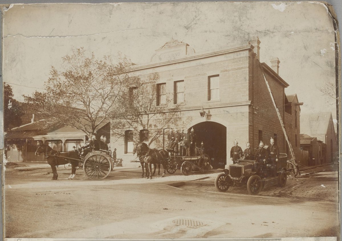 Eight images related to the Metropolitan Fire Brigade, Melbourne (1900–26)