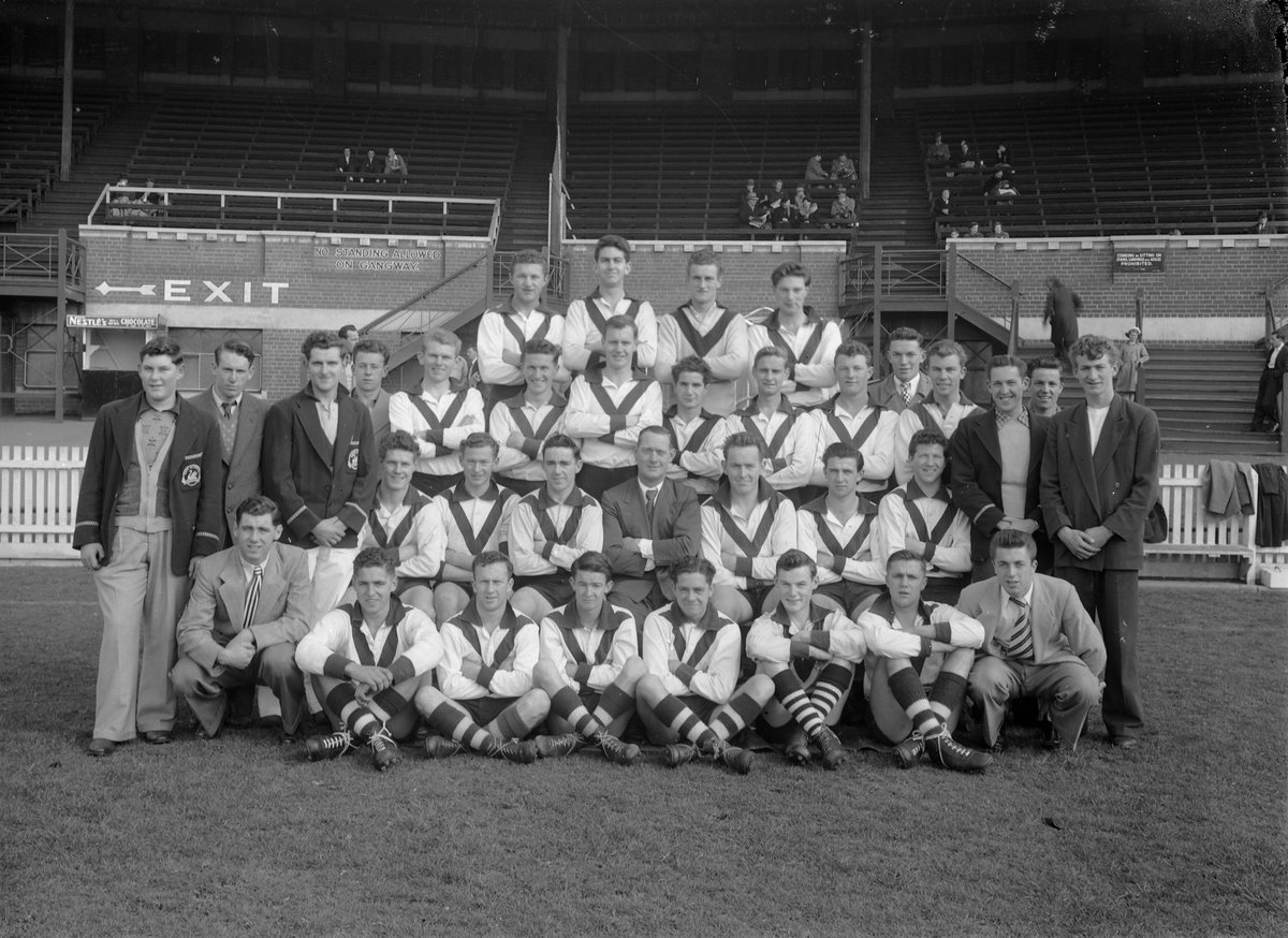 South Melbourne Football Club in front of grandstand (1920–50)