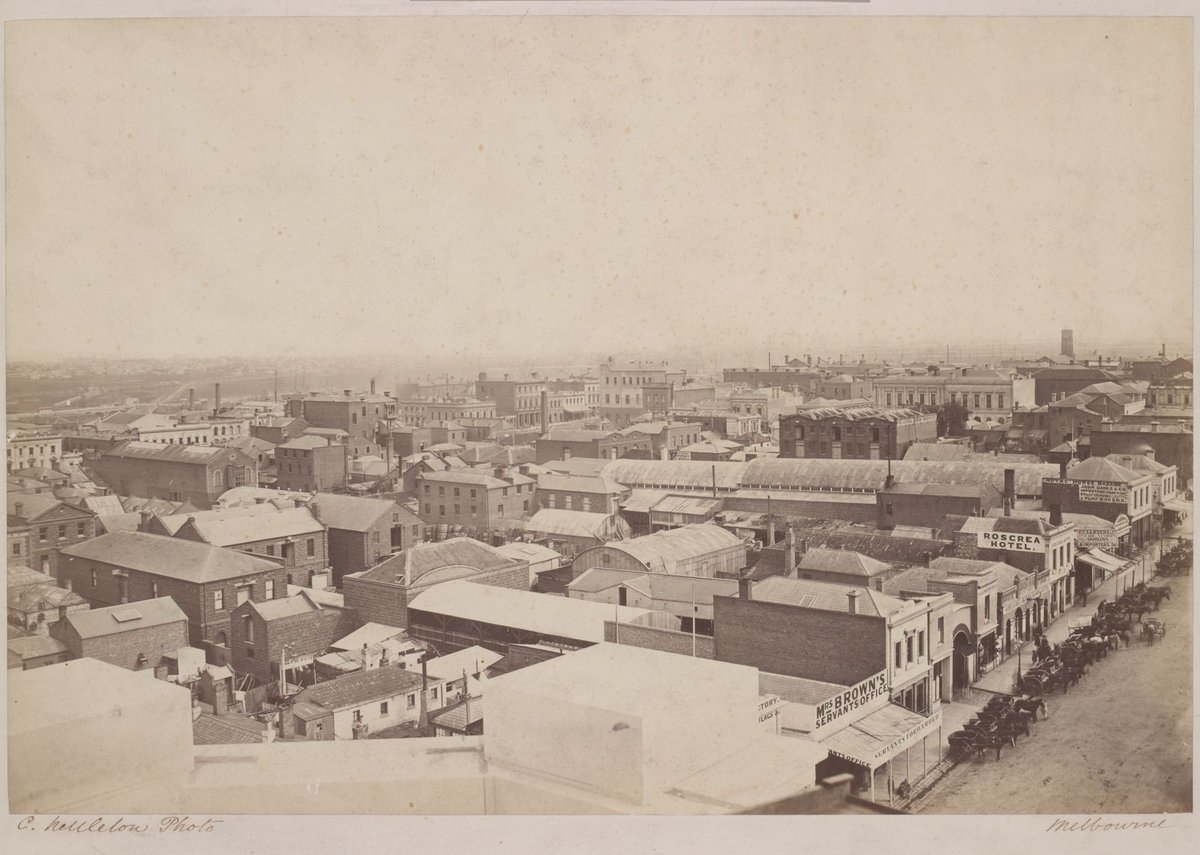 Melbourne streets, Melbourne City (1867)