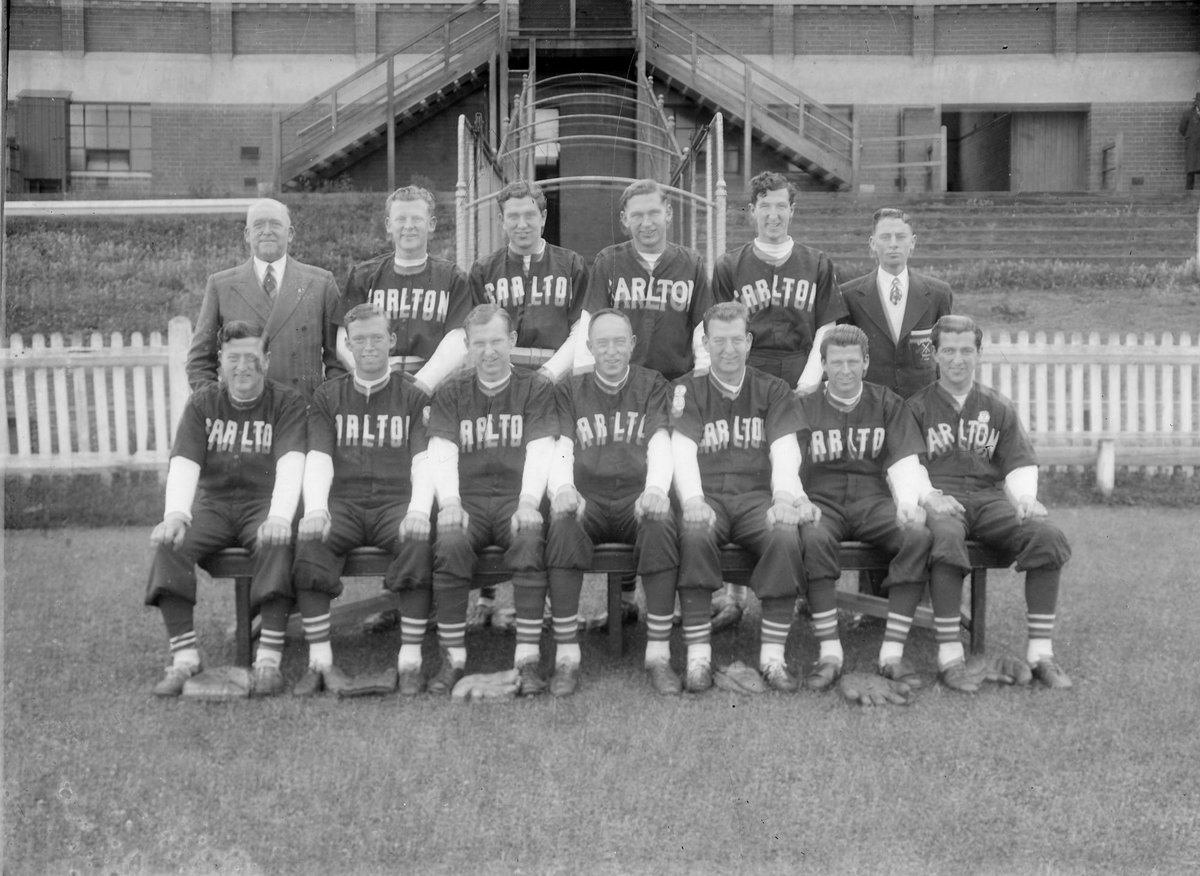 Carlton baseball team and officials (1920–50)