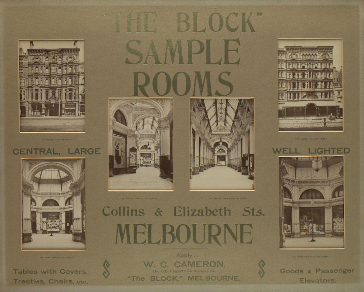 "The Block" sample rooms Collins & Elizabeth Sts. Melbourne, Melbourne City (c. 1890)