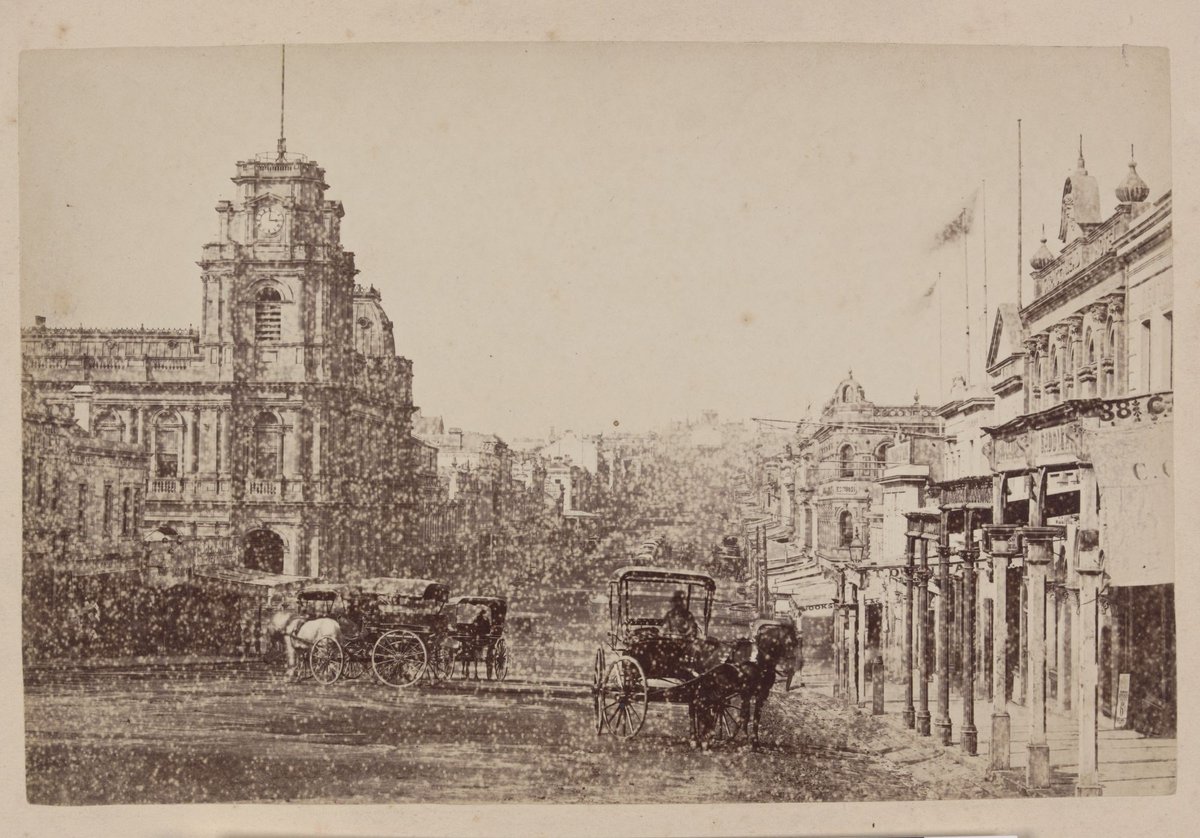 Bourke Street (looking east), Melbourne City (c. 1870)