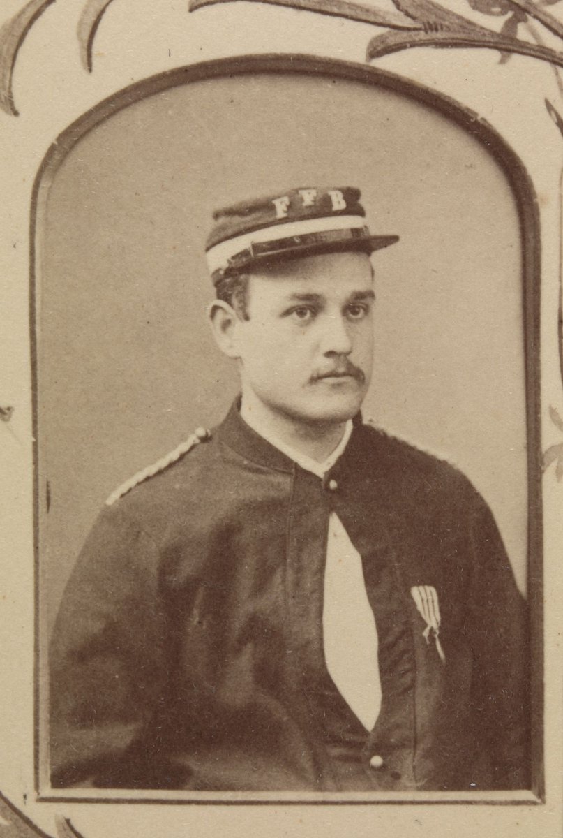 Presented to Captain Hugh Morris by the members of the Footscray Volunteer Fire Brigade (1884)