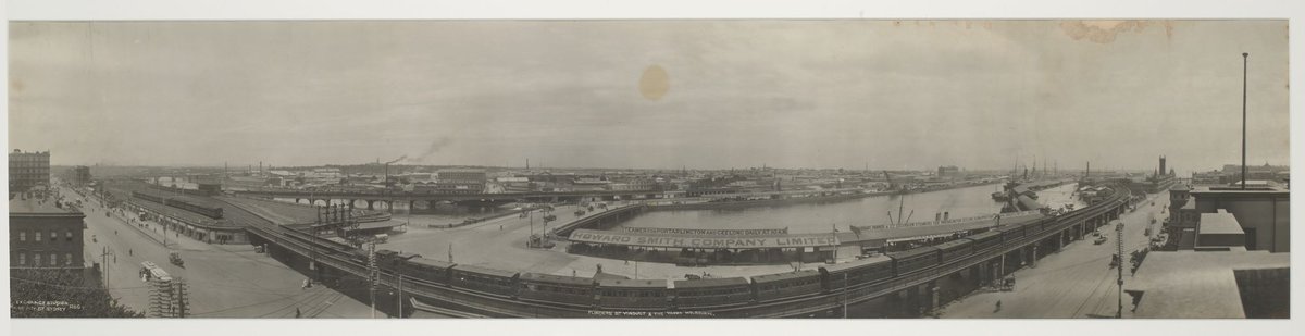 Flinders St. Viaduct & the River Yarra, Melbourne, South Melbourne (c. 1917)
