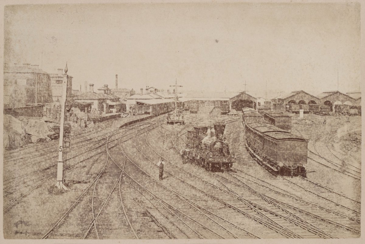 Spencer Street Station, Melbourne City (c. 1885)