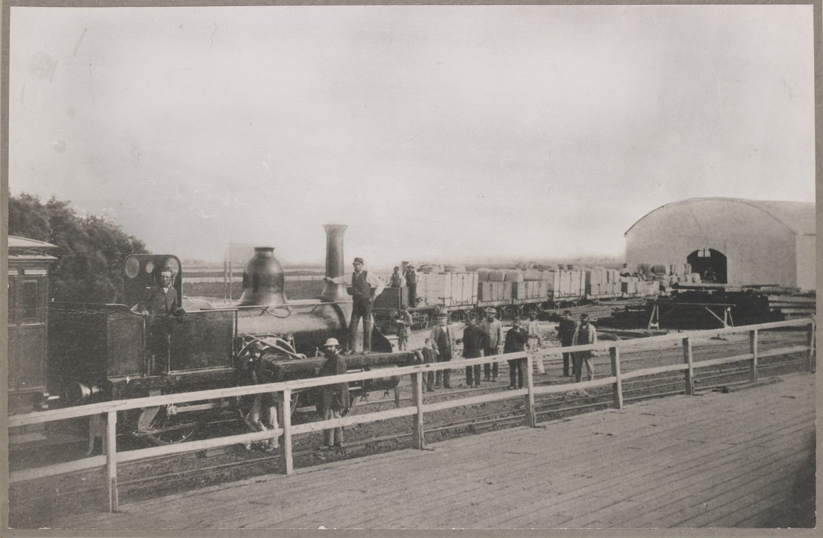 Sandrige (Port Melbourne) Station in January, 1862