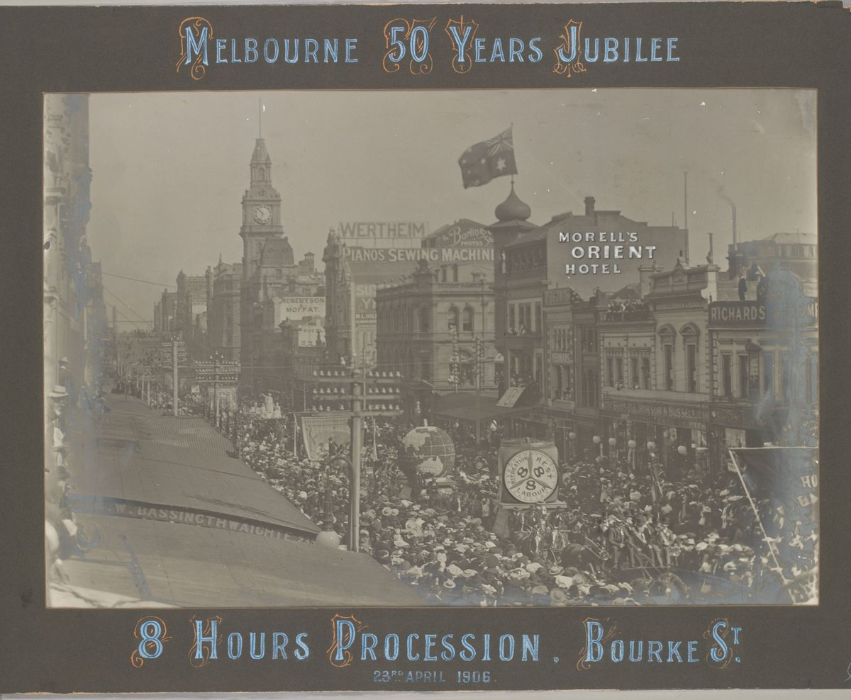 8 Hours Procession, Bourke St. 23rd April 1906, Melbourne City