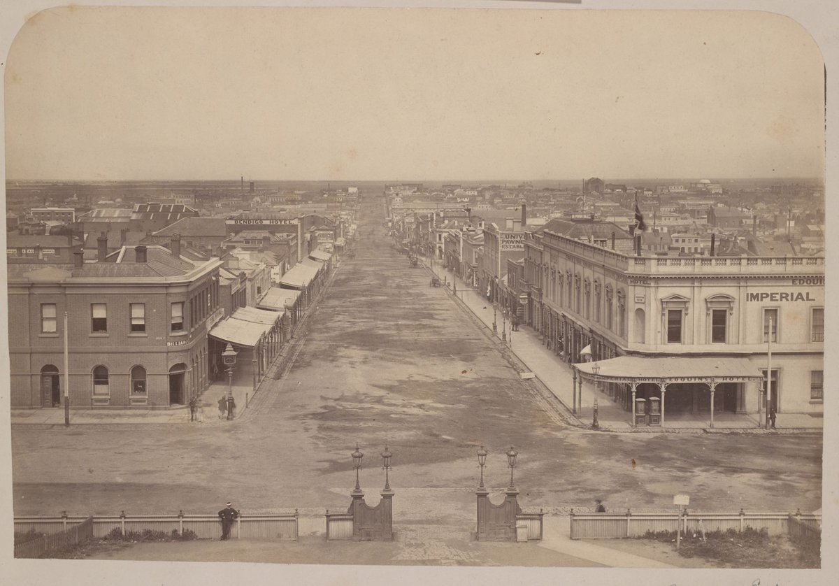 Bourke Street east, Melbourne City (c. 1870)