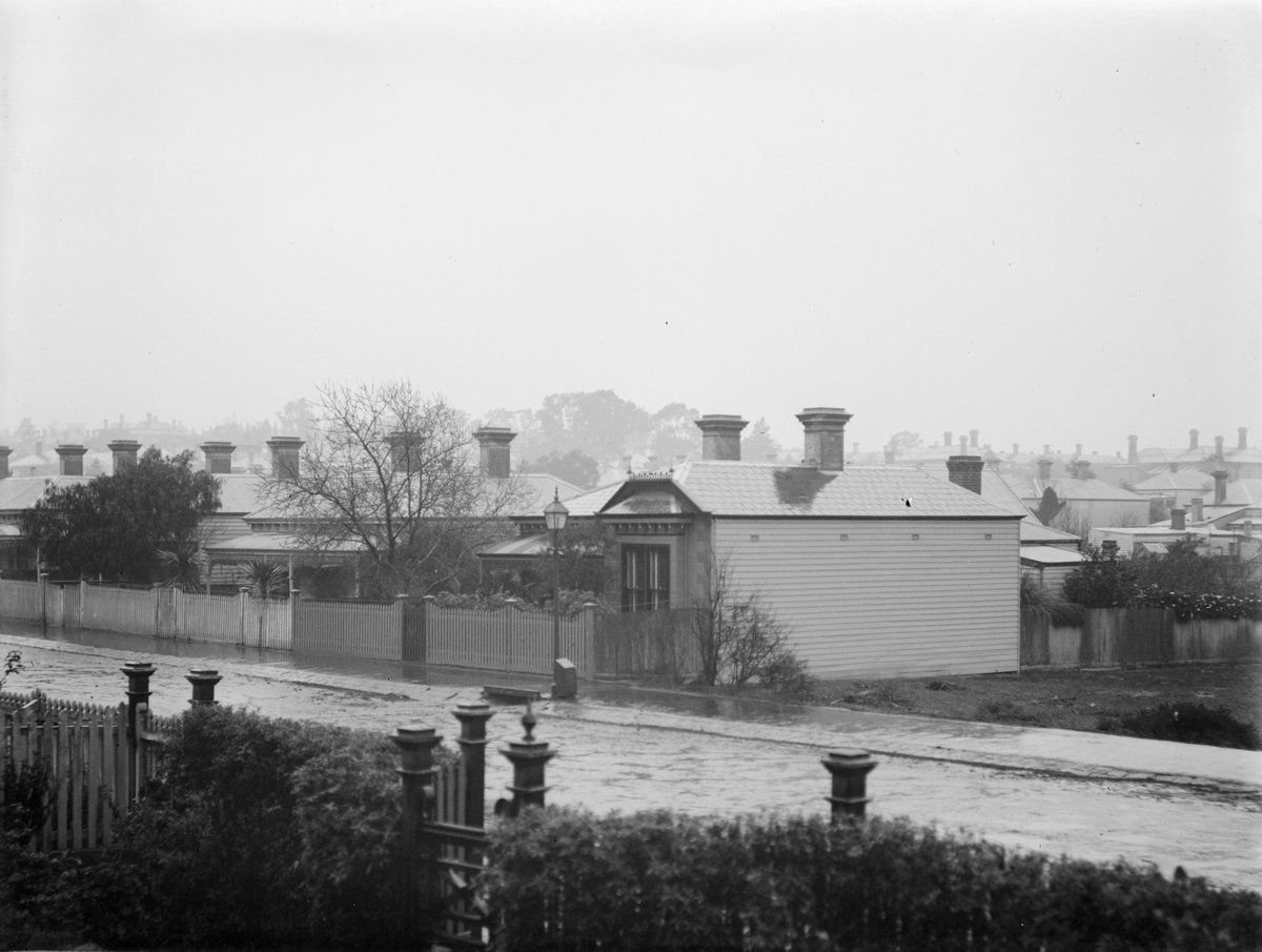 Our street. [Rathmines Road, Hawthorn] Wet day (1898)