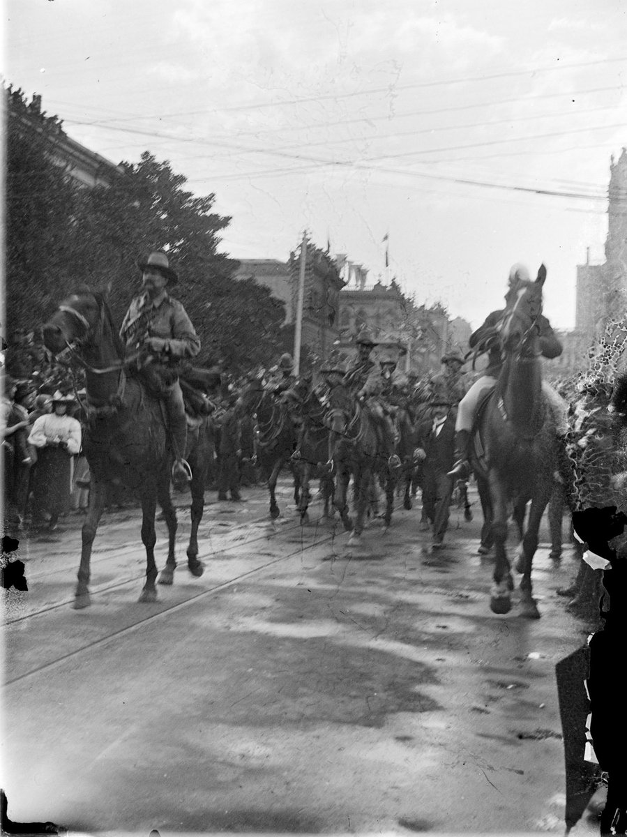 Procession, Market Street, Melbourne, Melbourne City (1901?)