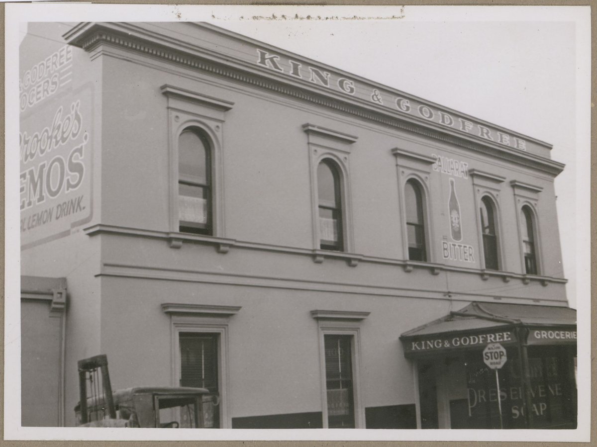 King & Godfree shop on corner of Lygon and Faraday Streets, Carlton, [Vic.] (c. 1949)