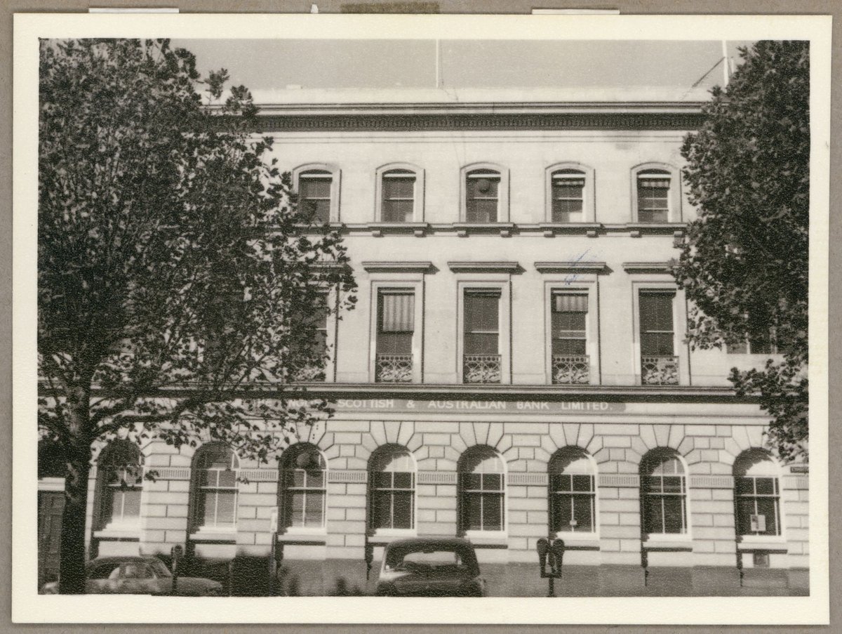 E.S. and A. Bank bld. i.e. building, cnr. of Bourke and Exhibition Sts., Melbourne, Vic (1949)
