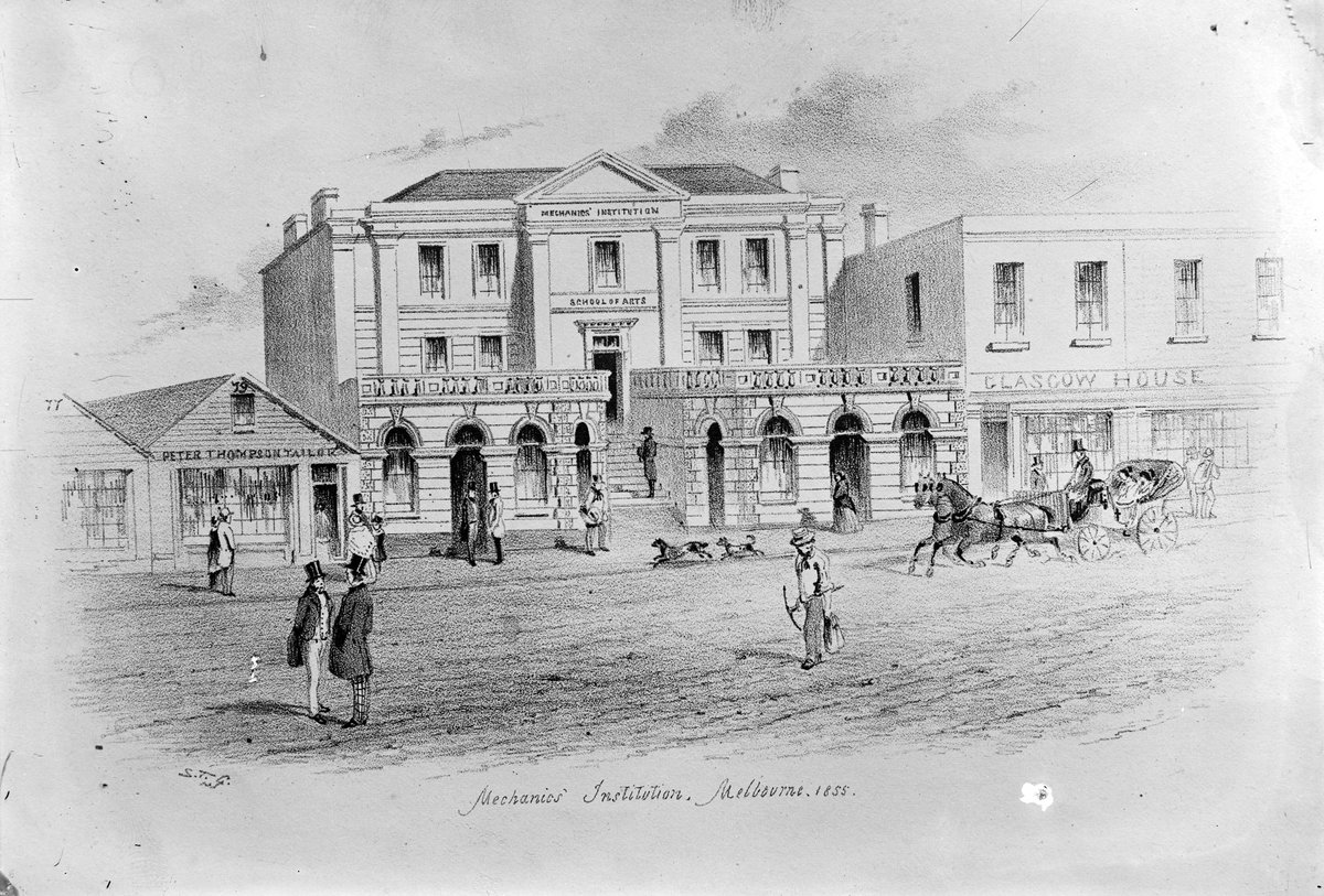 Mechanics' Institution, Melbourne, 1855