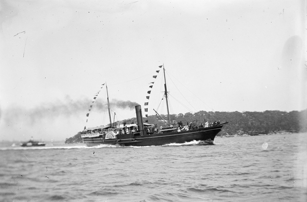 Steamer on Port Phillip Bay (c. 1920)