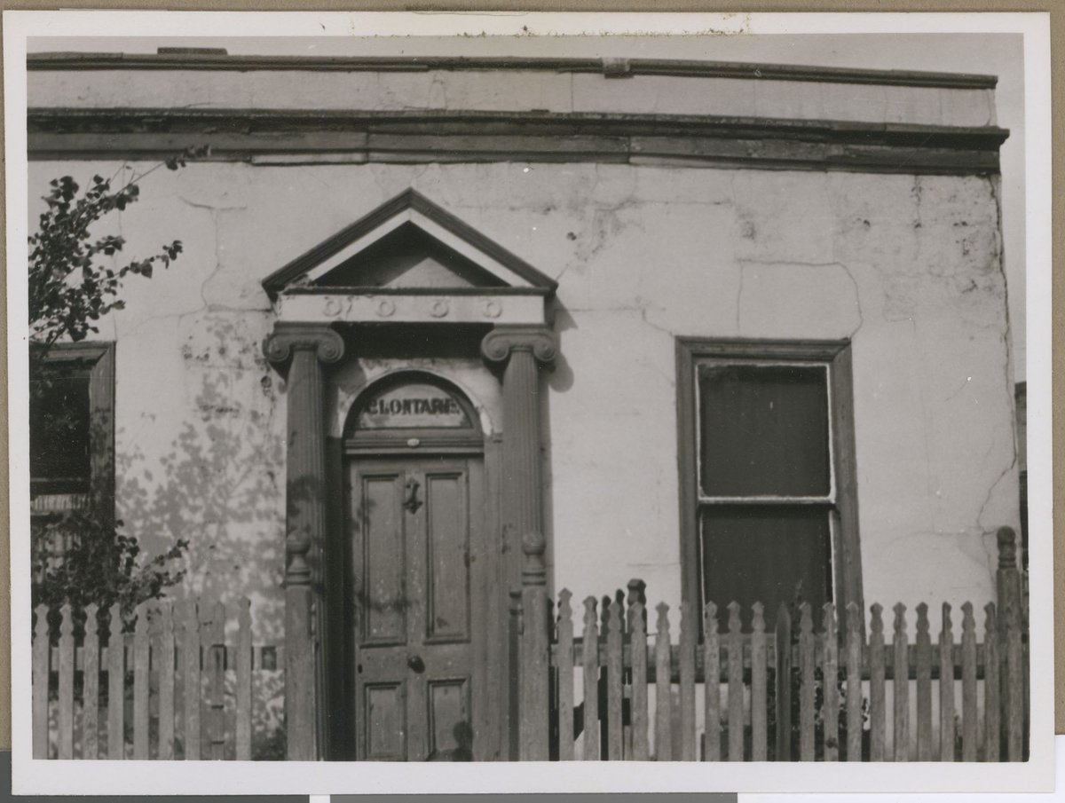 Doorway - "Clontarf, 134 Peel Street, North Melbourne, [Vic.] (c. 1949)