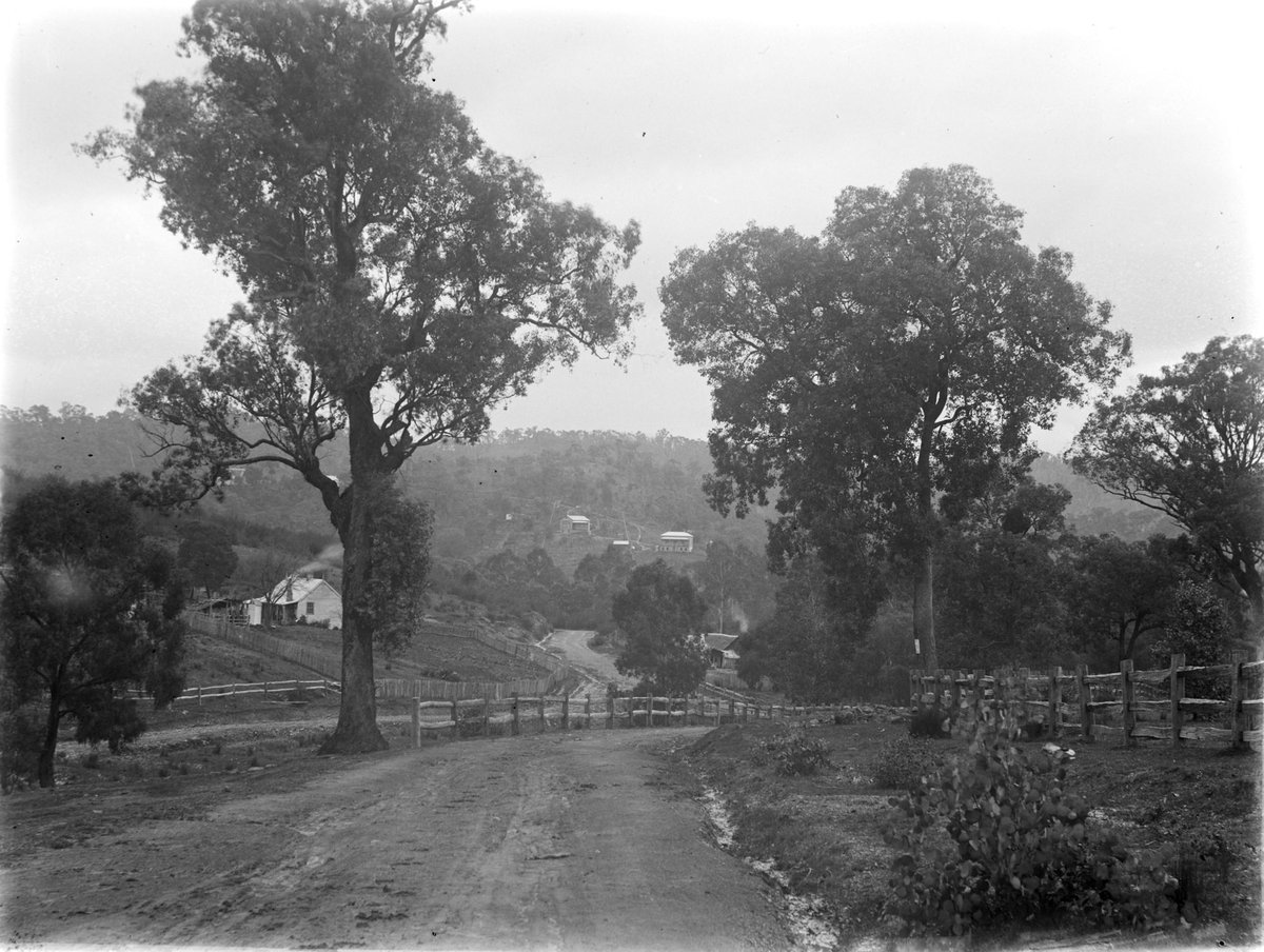 Warrandyte - Looking East from Ringwood Road (1900)