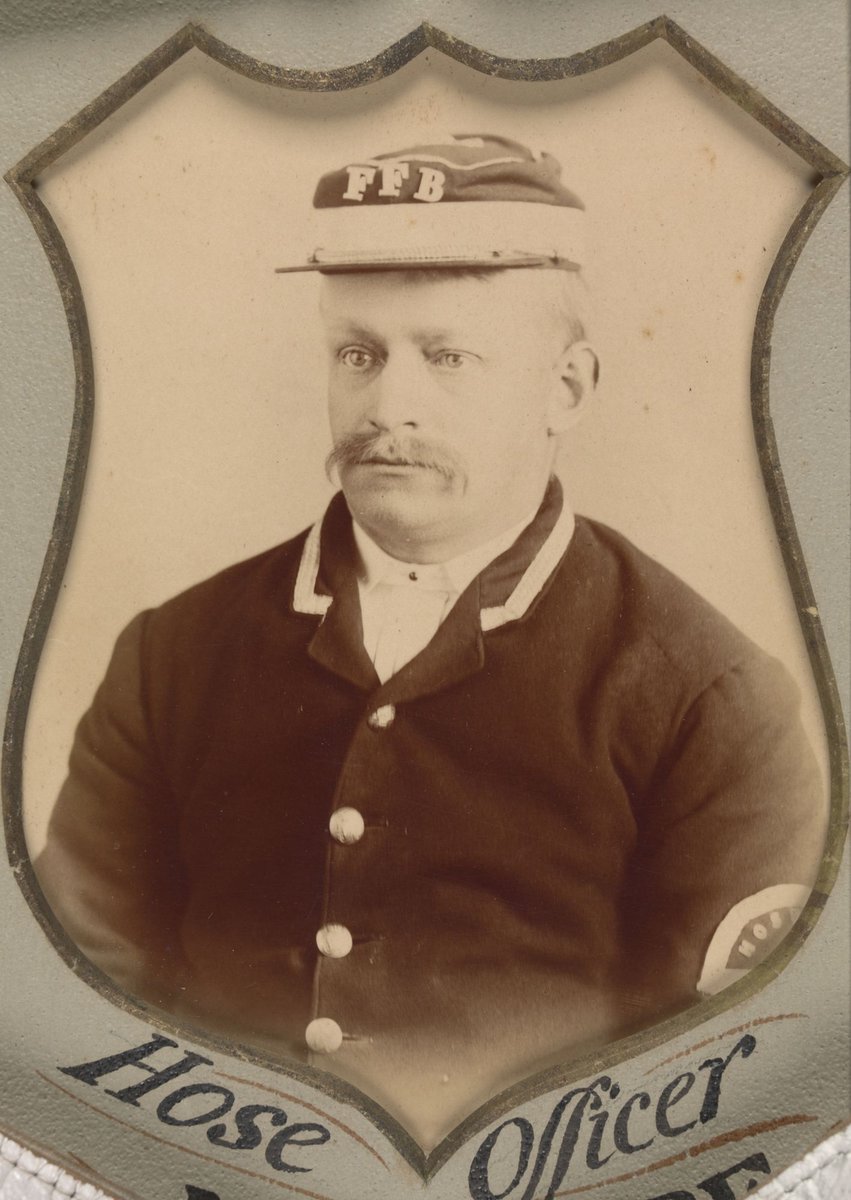 Presented to G. Butlin on disbandment of the Footscray Volunteer Fire Brigade (1891)