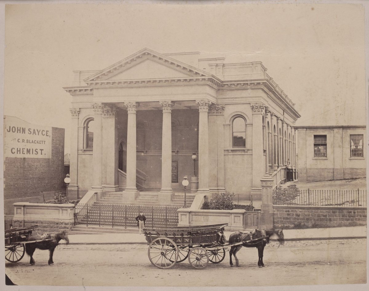Baptist Church, Collins St, Melbourne City (c. 1870)