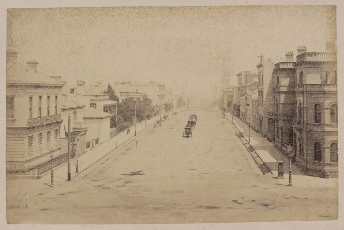 Collins Street (from Treasury), Melbourne City (c. 1880)