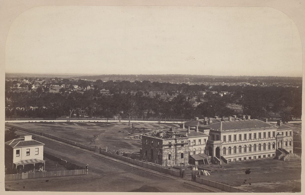 Fitzroy Gardens and Government Printing Office, East Melbourne (c. 1868)