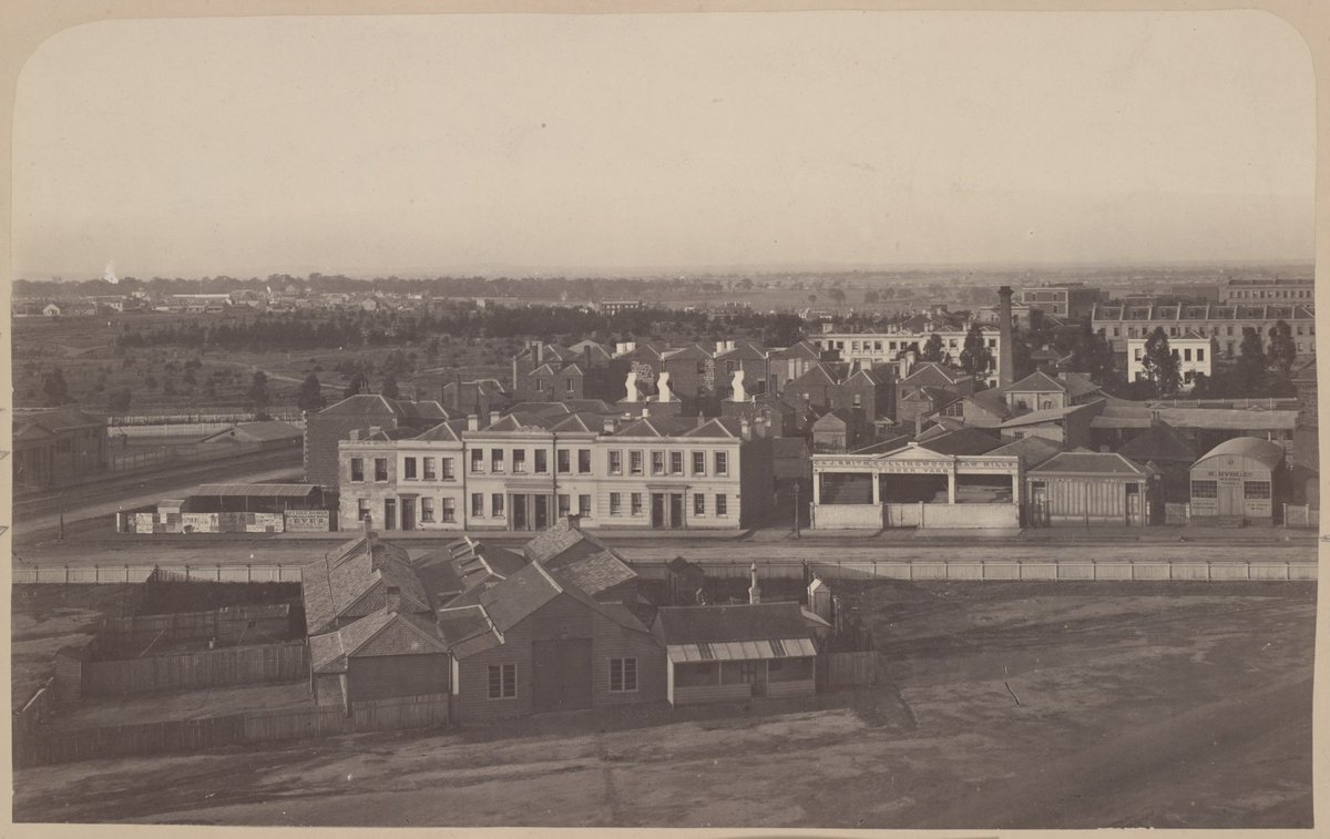 View of East Melbourne, showing Carlton Gardens (c. 1865)