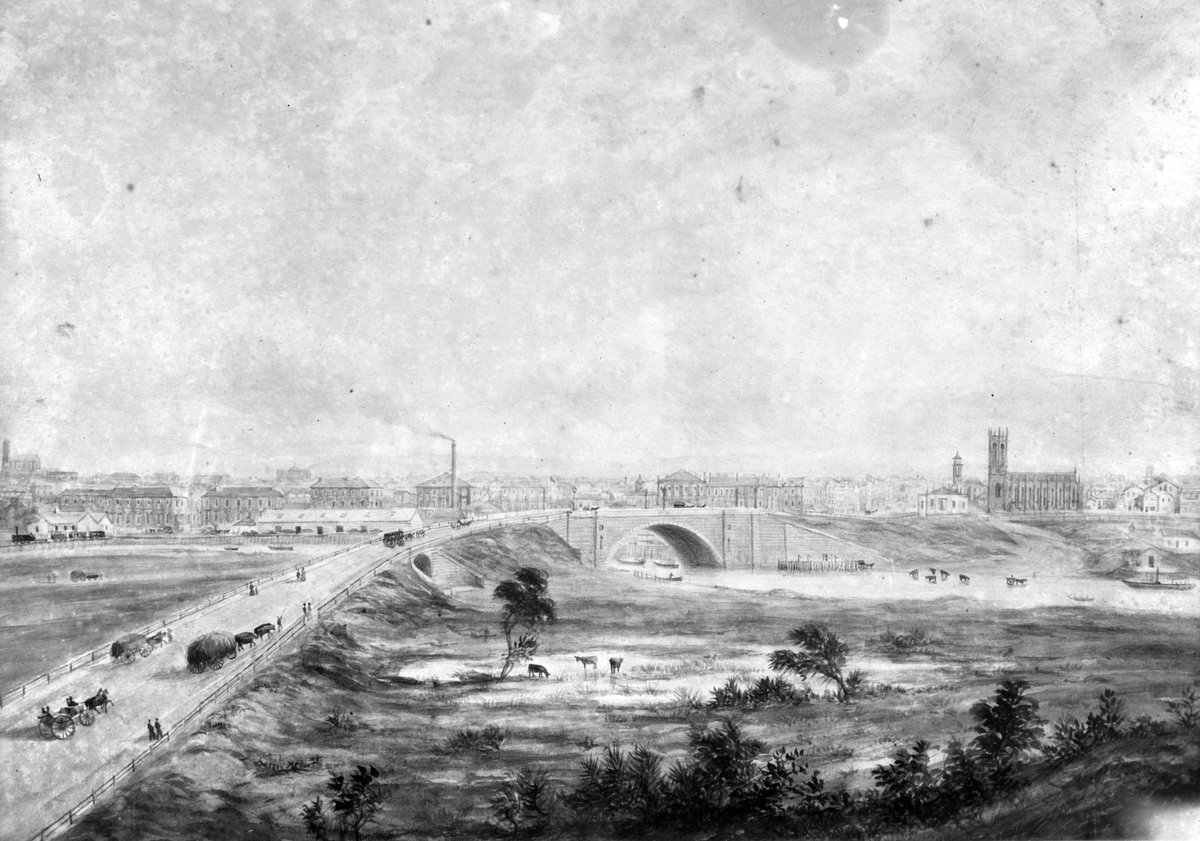 "View Of Princes Bridge, Melbourne", Melbourne City (c. 1920)