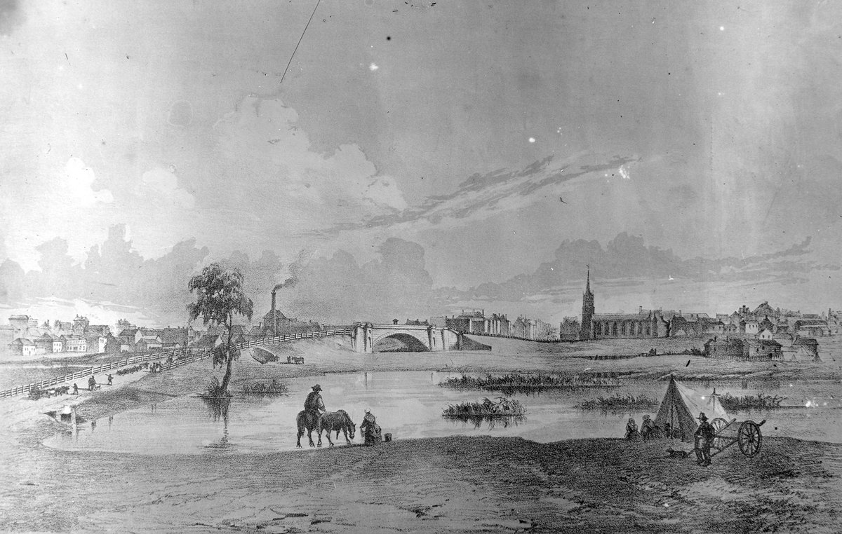 Princes Bridge (from south side of Yarra) Melbourne, Melbourne City (c. 1920)
