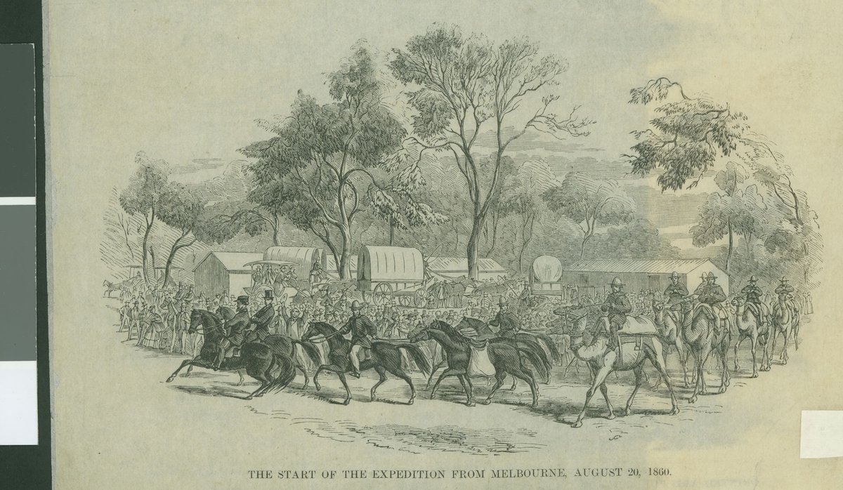 The start of the expedition from Melbourne, August 20, 1860