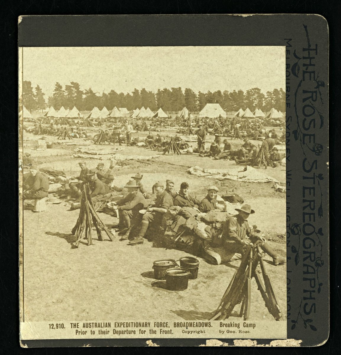 The Australian Expeditionary Force, Broadmeadows - Breaking Camp (1914–18)