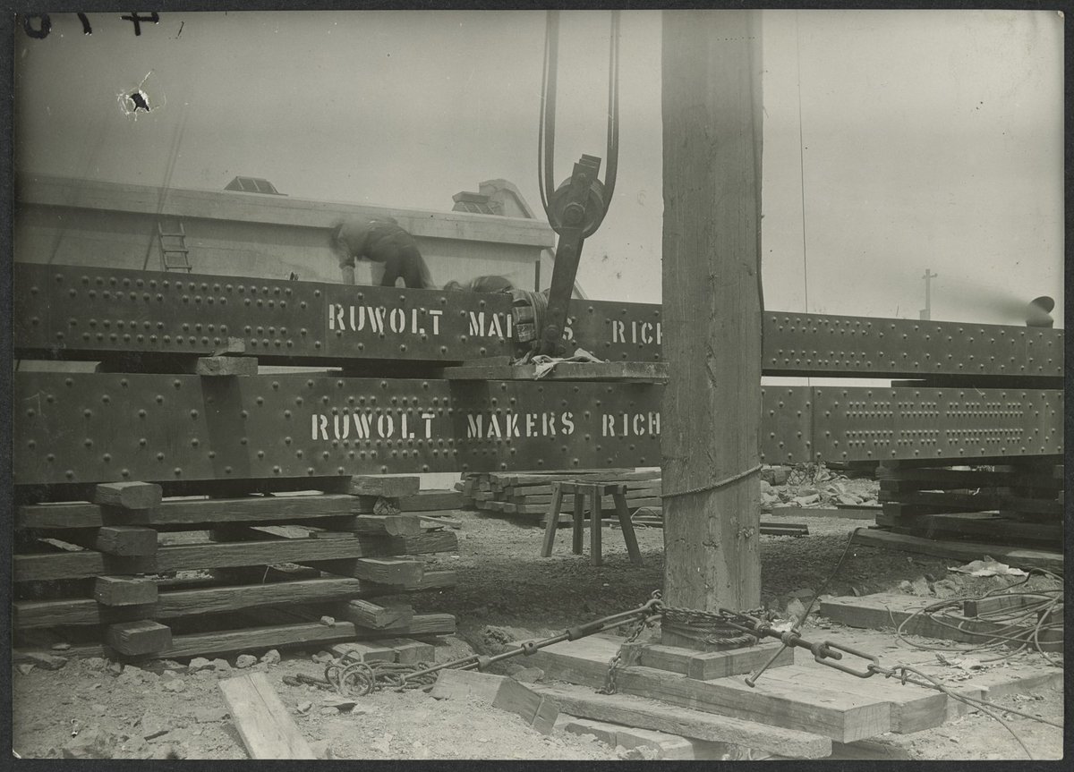South Kensington to West Footscray, bridge construction (1927)