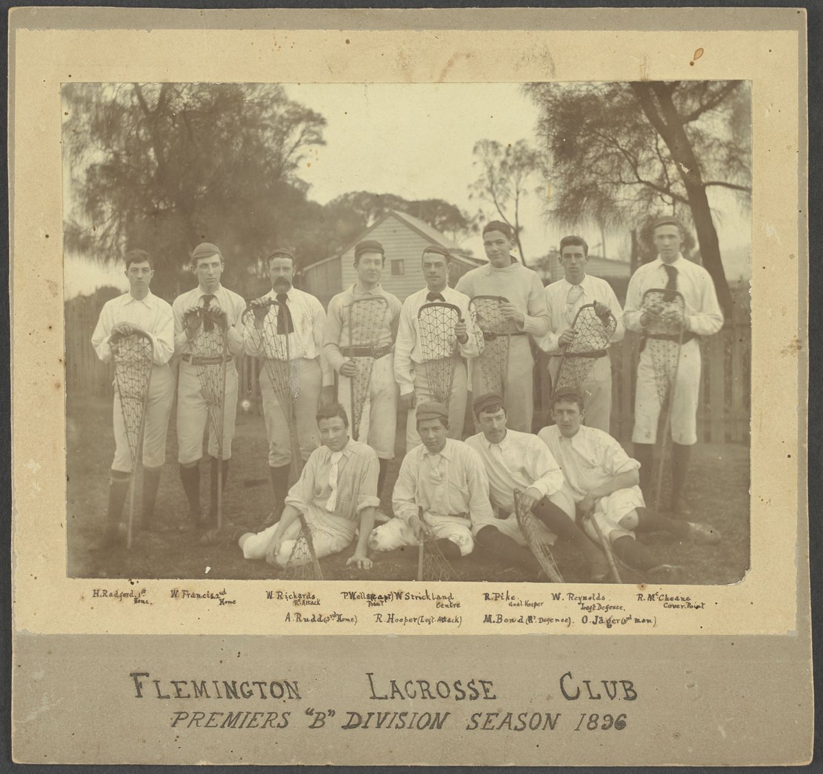 Flemington Lacrosse Club, Premiers "B" Division, Season 1896
