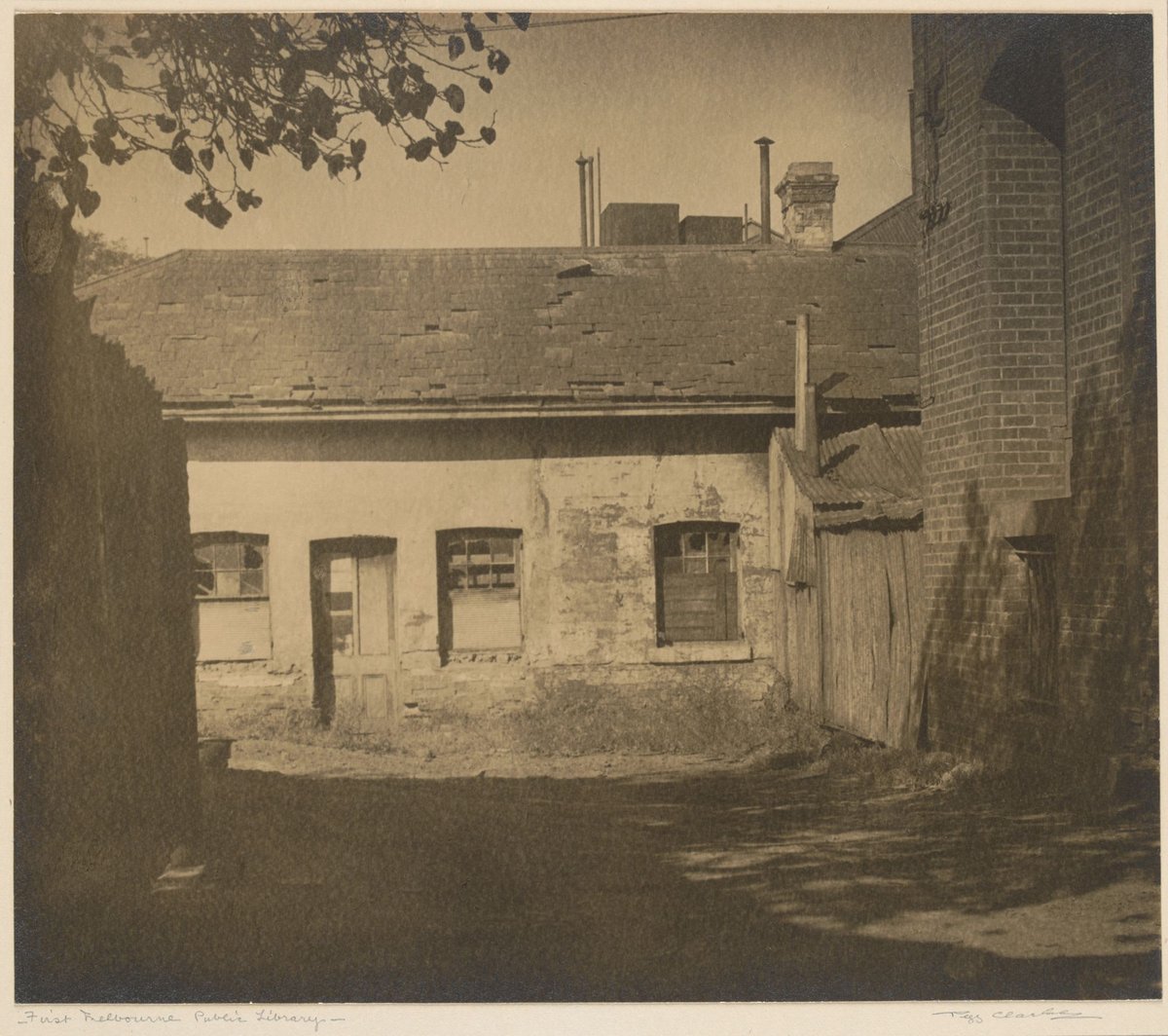 First Melbourne Public Library [Sir Redmond Barry's old home], Melbourne City (c. 1930)