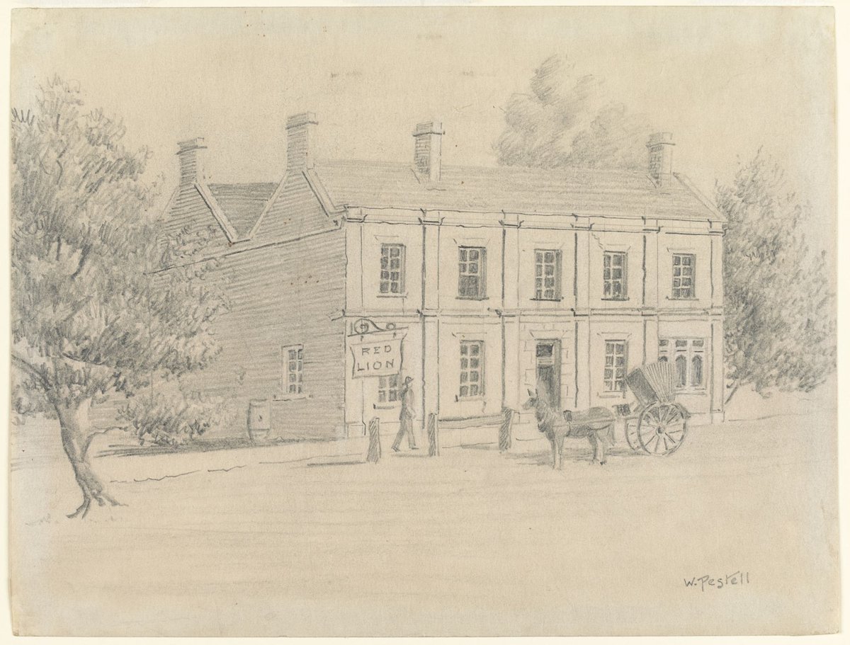 Red Lion Hotel, Church Street, Hawthorn (1880?)