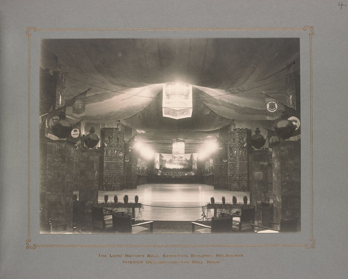 Souvenir of The Lord Mayor's Ball in honor of Their Royal Highnesses the Duke and Duchess of York, Exhibition Building Melbourne 27th April 1927, Carlton