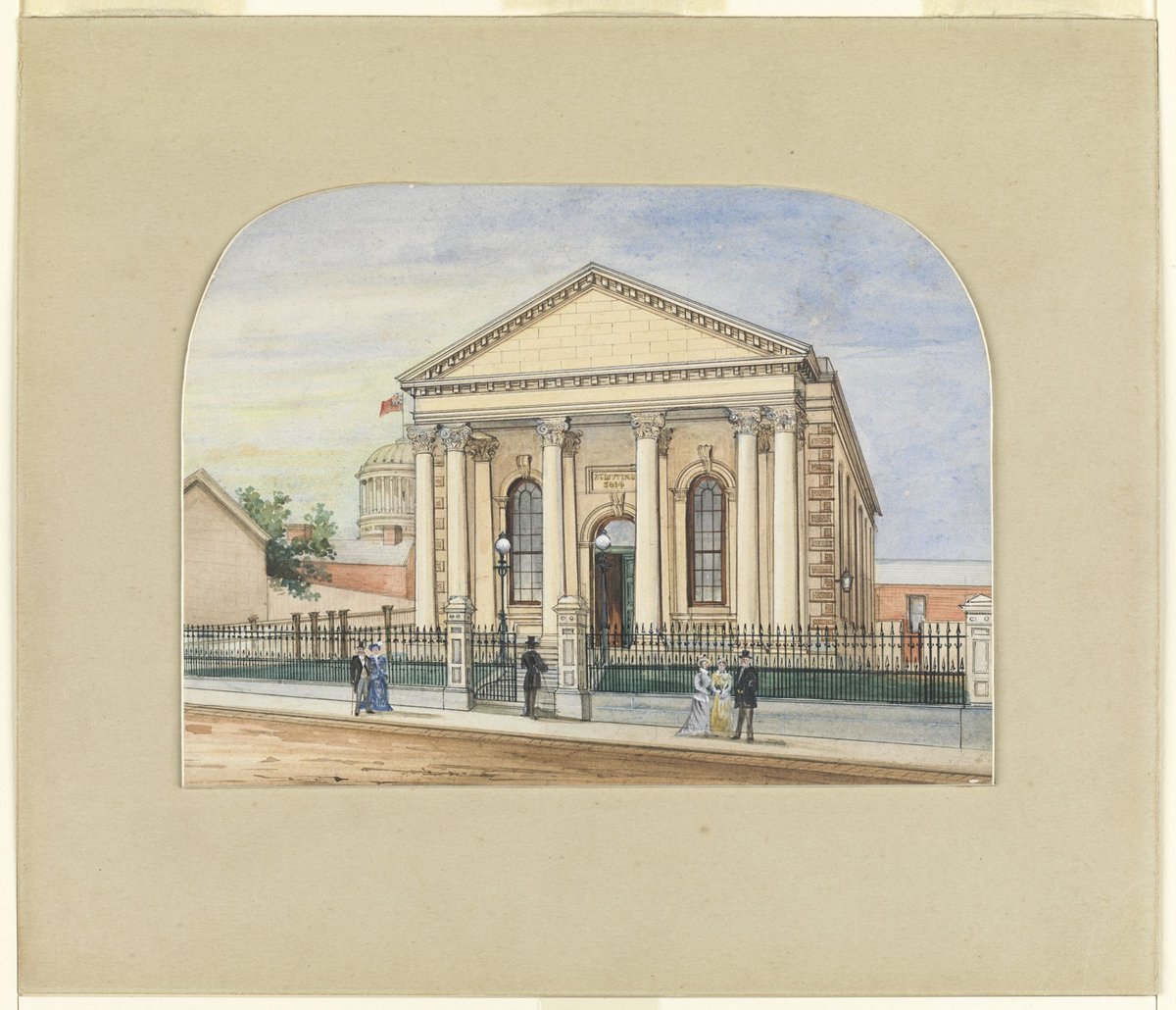 Jewish Synagogue, Bourke Street, Melbourne, Melbourne City (1880?)
