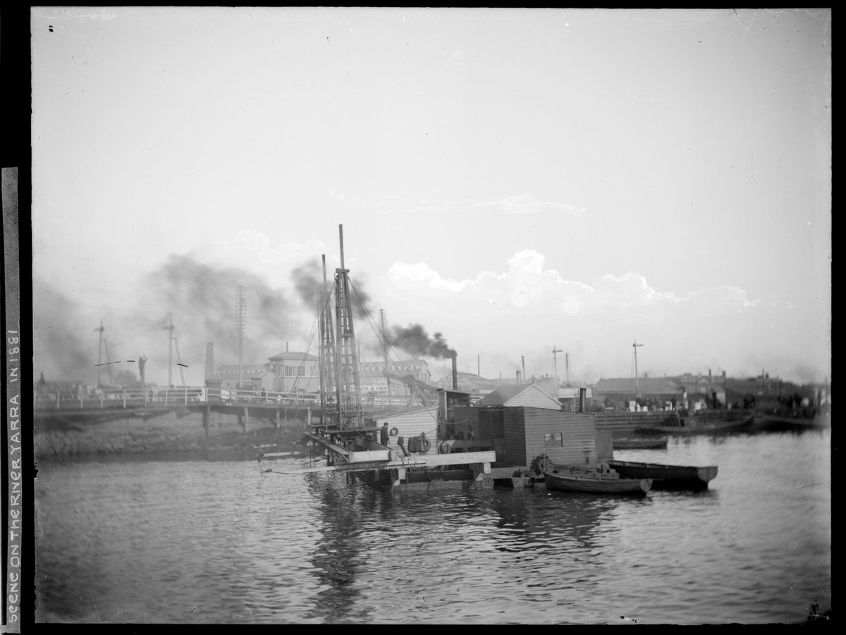 Scene on the River Yarra in 1881, Yarra River