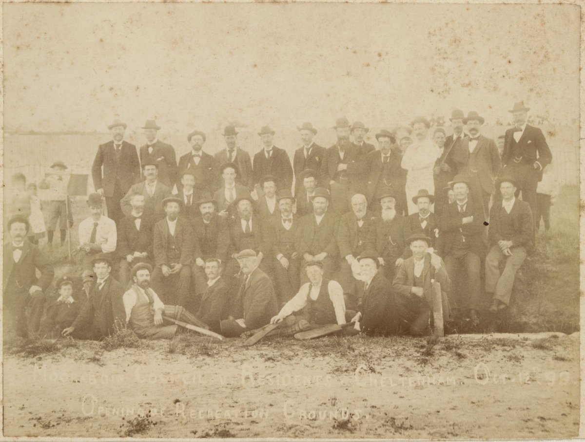 Moorabbin Council v. residents of Cheltenham, Oct. 12th, '99. Opening of Recreation Ground (1899)